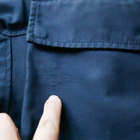 Phillip Lim Navy Blue Asymmetrical Pocket Double Zipper Nylon Jacket S - Picture 9 of 9